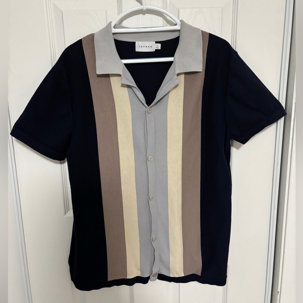 Men’s sweater polo shirt L